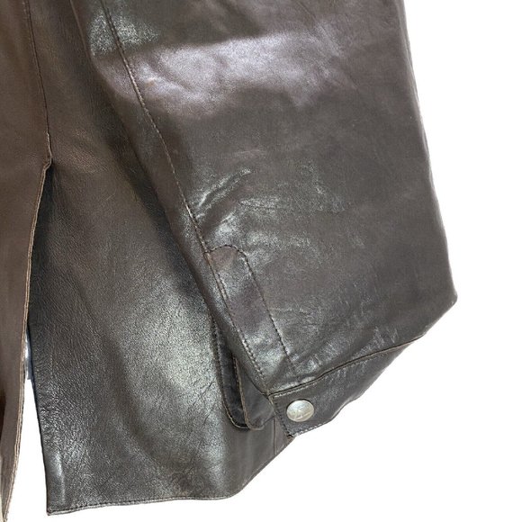 100% Authentic Ermenegildo Zegna 3/4 Leather Men's Jacket Size Large - Picture 9 of 13